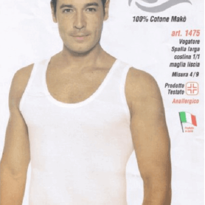 Canotta Uomo Cotone Makò Calzato Spalla Larga