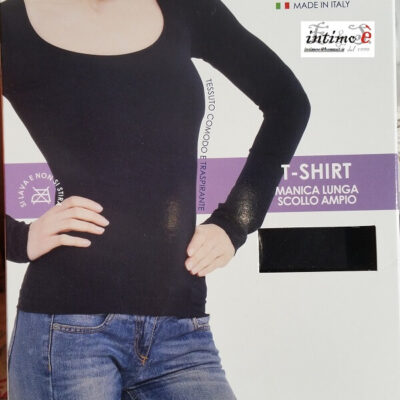 Maglia Giro Collo Largo Microfibra