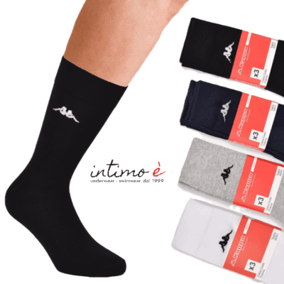 Calzino Corto Cotone Elastico Kappa Con Logo