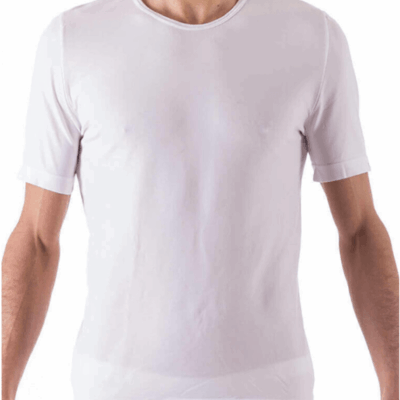 Maglia Uomo Cotone Pettinato Giro Collo Manica Corta